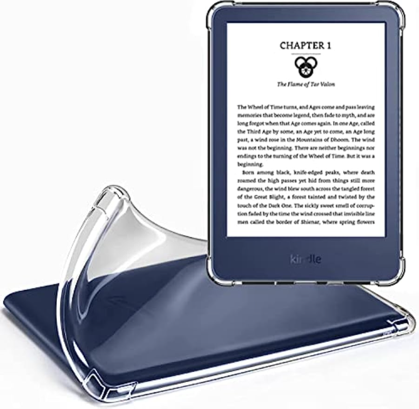XJ Mall Transparent Back Shell Case Shockproof Slim Lightweight Soft TPU Protective Back Cover for Kindle Paperwhite 1 2 3 4 5