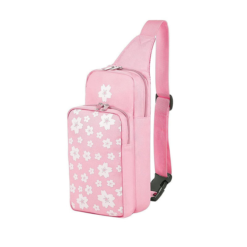 For Nintendo Switch Storage Bag Strawberry/Flowers Travel Carry Case Protective Bags Game Console Backpack For Switch/OLED/Lite Accessories
