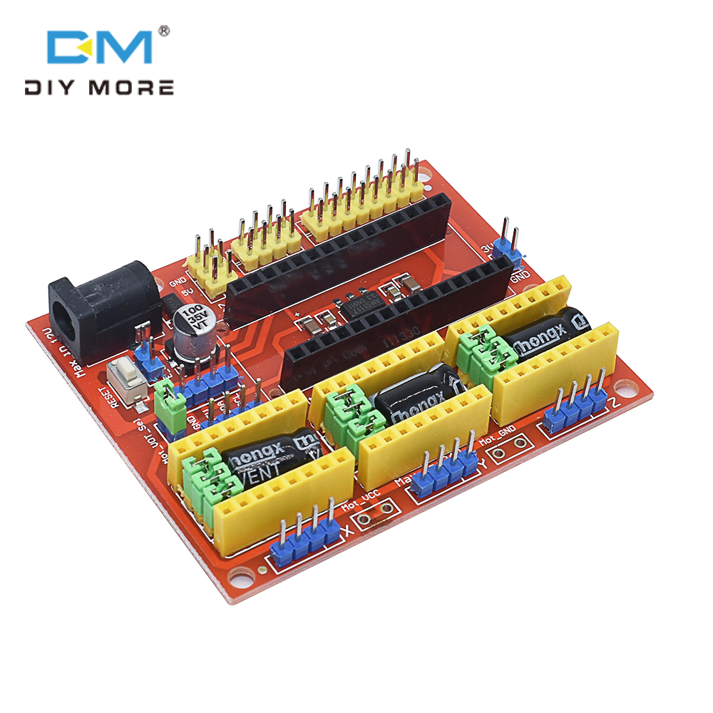 diymore bảng mạch điều khiển CNC V4 Máy khắc Tương thích với Nano 3.0 / A4988 điều khiển bảng Mô-đun Mở rộng cho các 3D máy in bộ tự làm