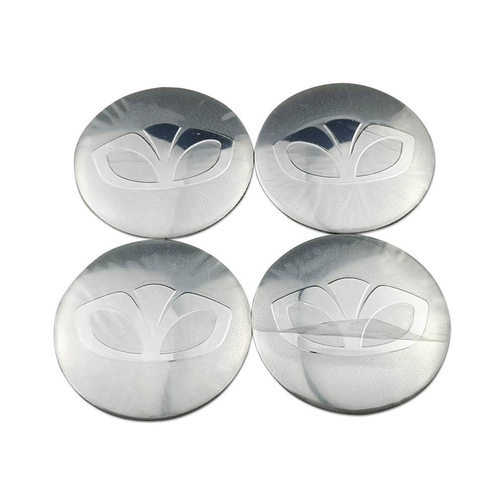 4Pcs Aluminium 56mm Car Wheel Center Hub Caps Emblem Sticker Case For Daewoo Auto Hub Accessories