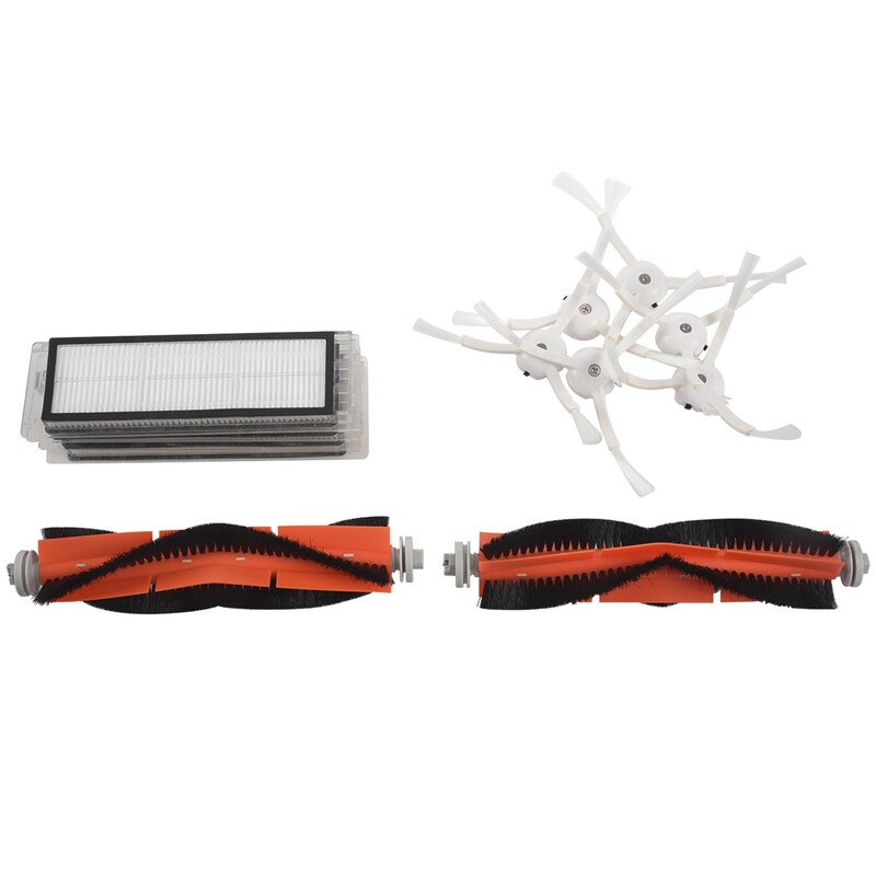 6 X Side Brush + 4 X Hepa Filter + 2 X Main Brush For Xiaomi Vacuum 2