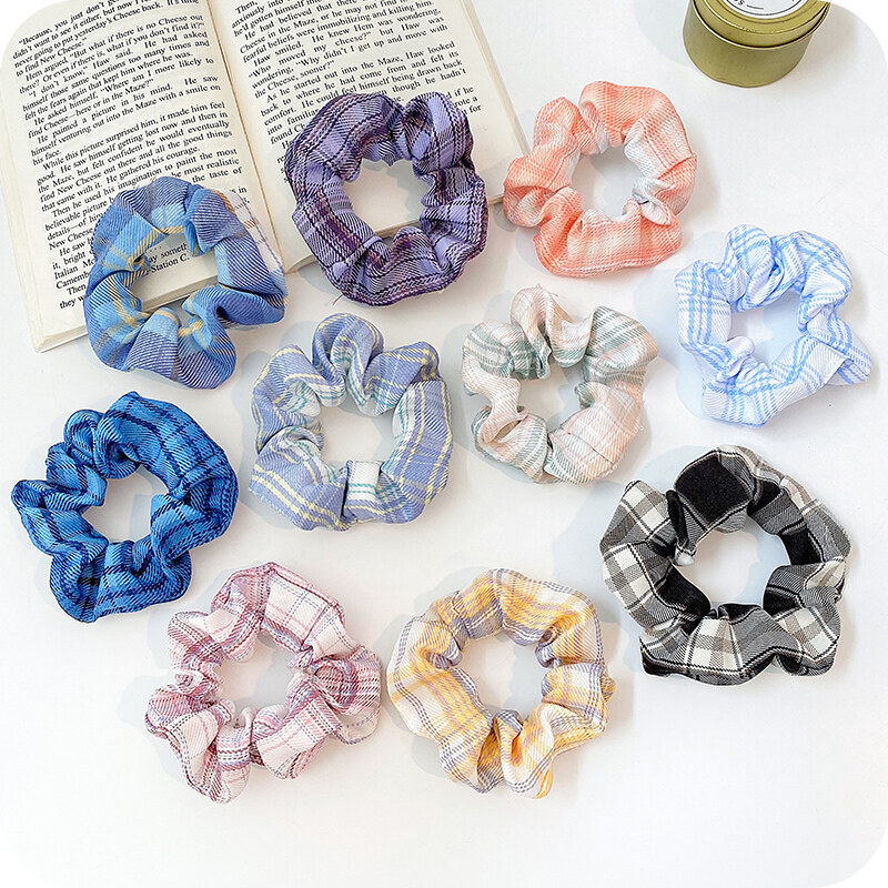 Korean Candy Color Print Hair Bands