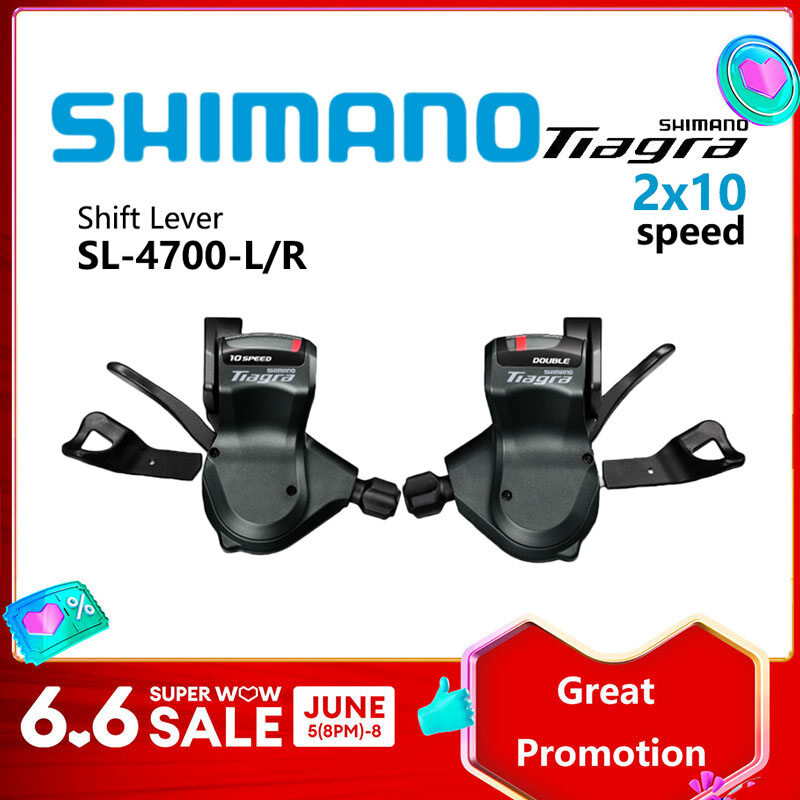 Shimano tiagra sl 4700 flat shifter 2x10 speed road bike rapidfire plus shifter original bike accessories