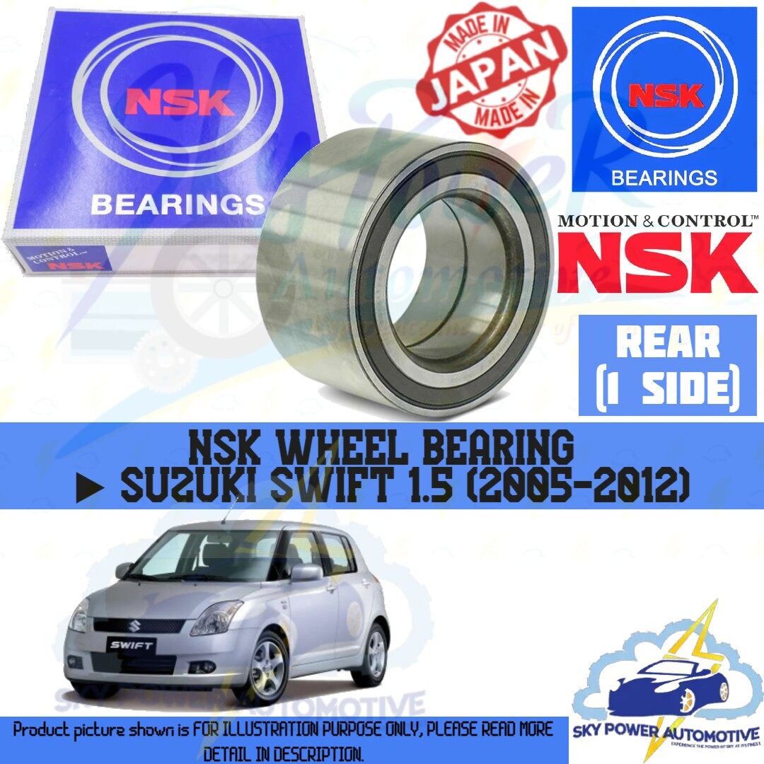 Rear Brake Drum With Fitted Wheel Bearing For Suzuki Swift 2005-2011 – E-Approved