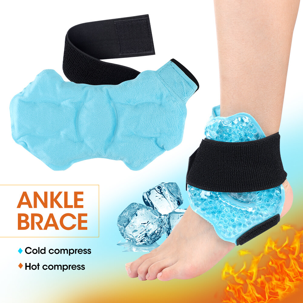 Ankle Ice Pack Sports Hot Cold Compress Gel Wrap Therapy Elbow Arm Knee
