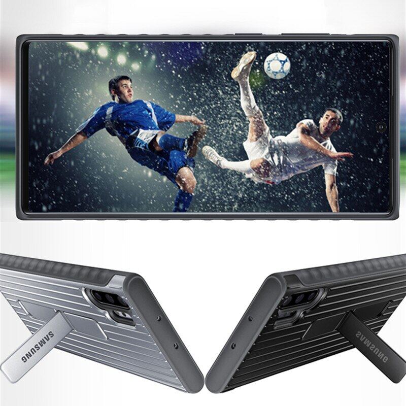 Samsung Galaxy Note 10 Plus Phone Stand Case Armor Shockproof Bracket Protective Cover Shell For Galaxy Note10 Plus Note10+