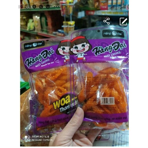 Bịch 30 Gói Snack Zai  Zai Cực Ngon Hằng Đại ( Sỉ Đồ Trẻ Em)