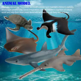 Simulasi Hewan Laut Hewan Set Ikan Paus Hiu Turtle Kepiting Mainan
