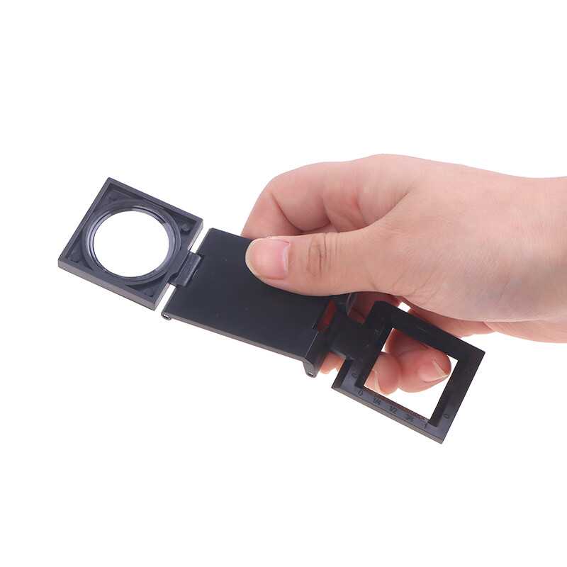 Aiqinhaimaoyi Microscope Folding Magnifier Stand Loupe With Scale For Textile Optical Foldable Magnifying Glass Tool