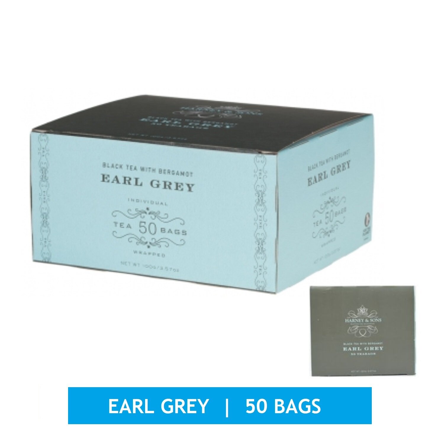 Harney & Sons Earl Grey Supreme Tea (50 Tea Bags) Lazada
