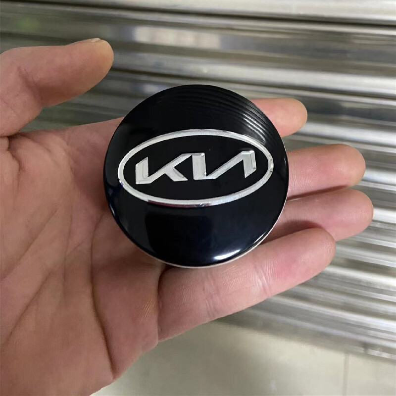 4PCS 58MM Car Emblem ศูนย์ล้อ HubCaps ยางอุปกรณ์เสริมสำหรับรถยนต์ KIA