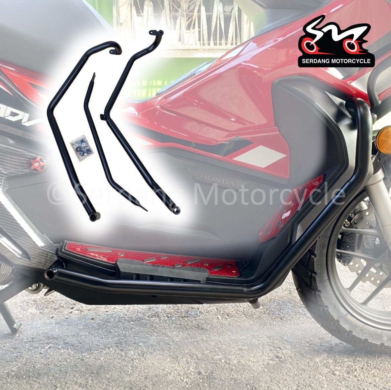 Honda ADV 150 Crash Bar Frame Guard Bumper Slider Protector Crashbar