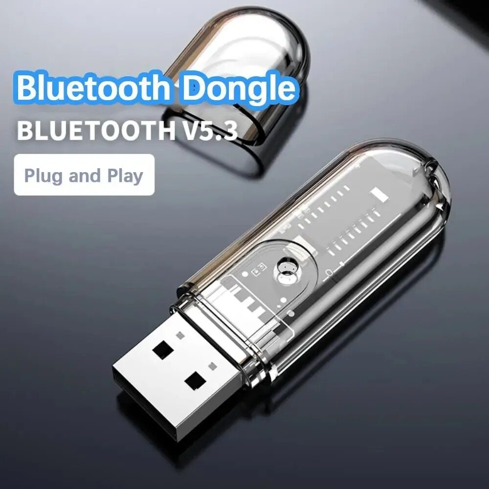 USB Bluetooth 5.3 Adapter cho loa không dây âm thanh chuột bluetooth Dongle Bộ chuyển đổi USB Đầu nhận Bluetooth Transmitter