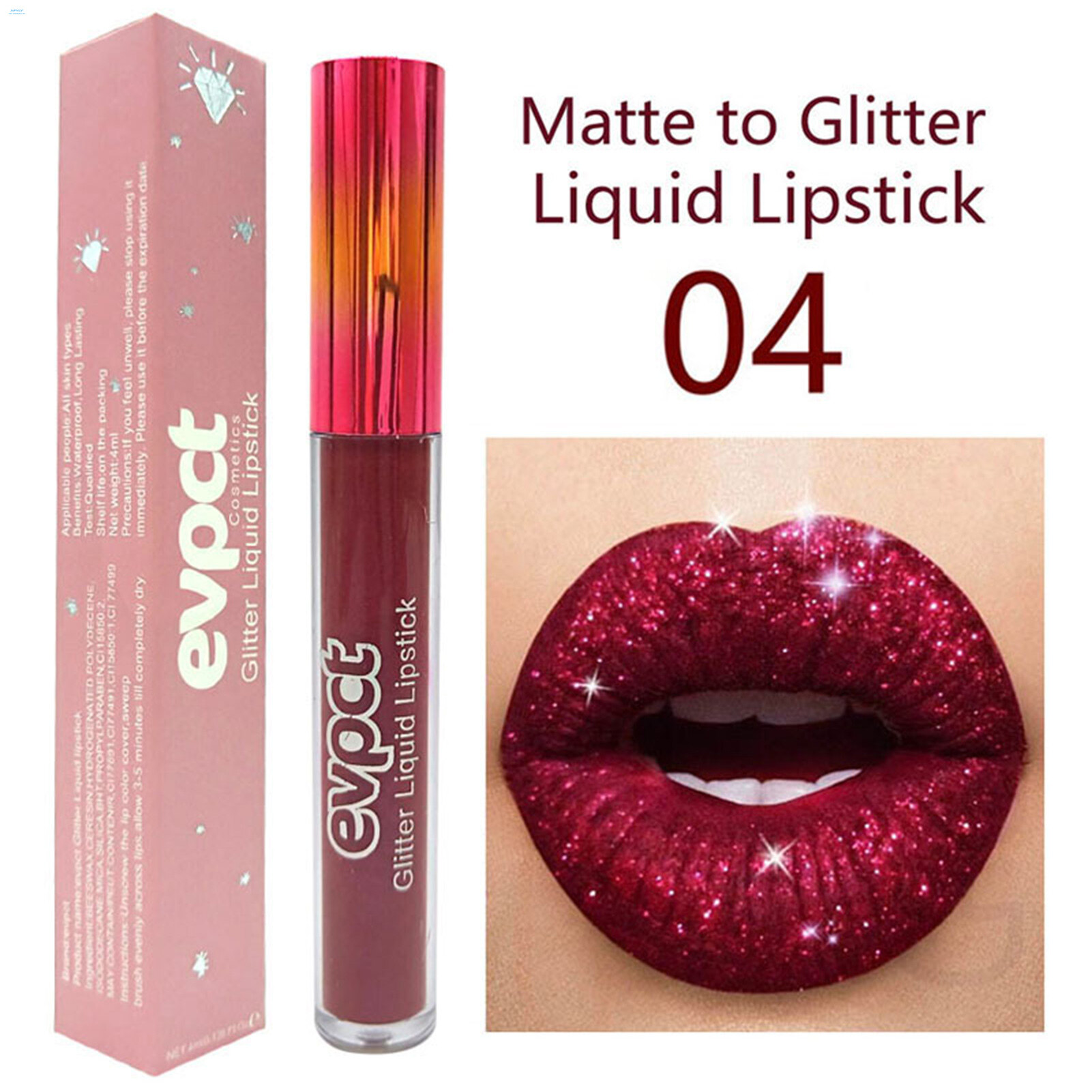 Silver Lipstick Metallic Matte Liquid Lipstick Set Metallic Metallic Lipstick Silver
