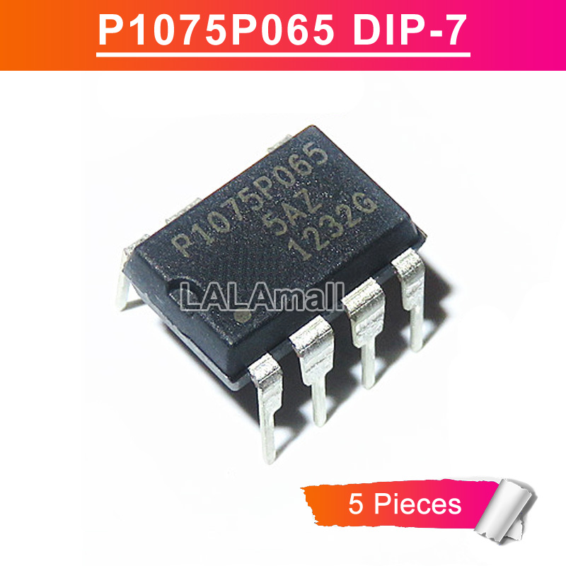 5pcs p1075p065 dip-7 ncp1075p065 p1075 p065 dip7 power management chip ic original