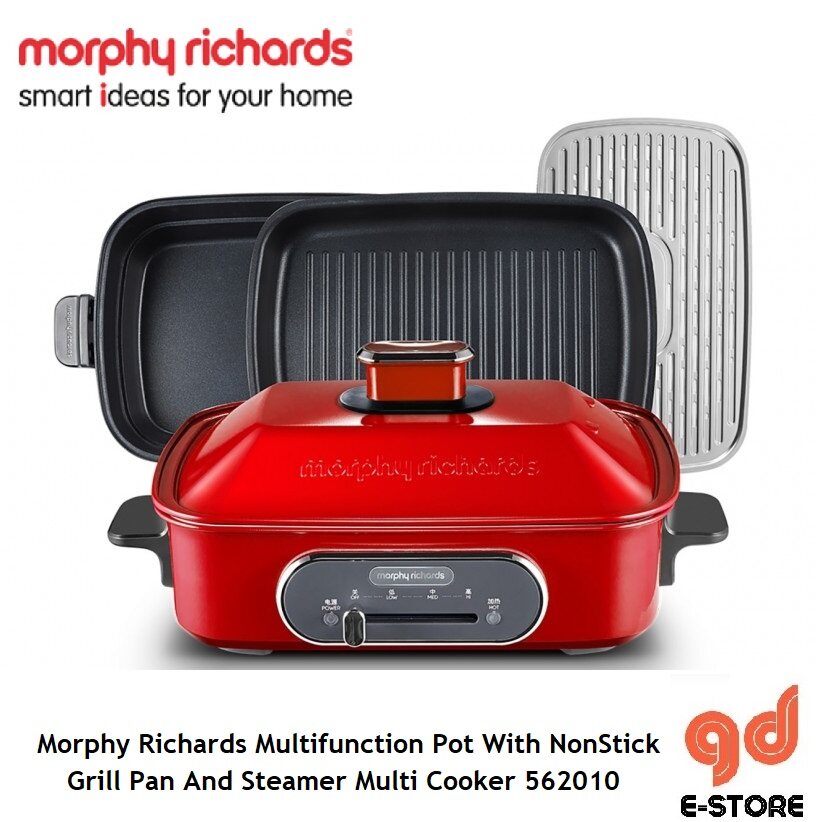 Morphy Richards Multifunction Pot With NonStick Grill Pan And Steamer