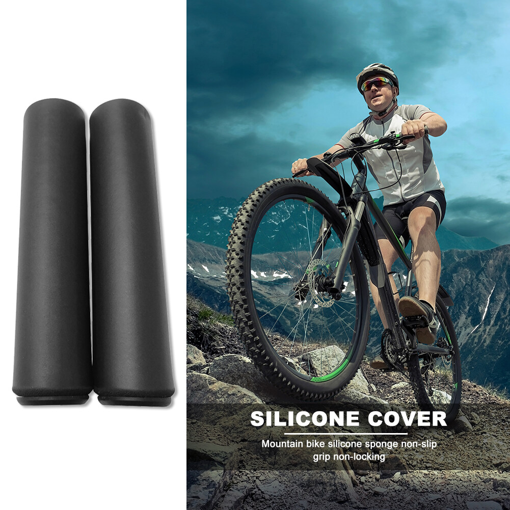 1 Pair Bicycle Handle Bar Grips Cover Mountain Bike Silicone Anti-Slip Handlebar