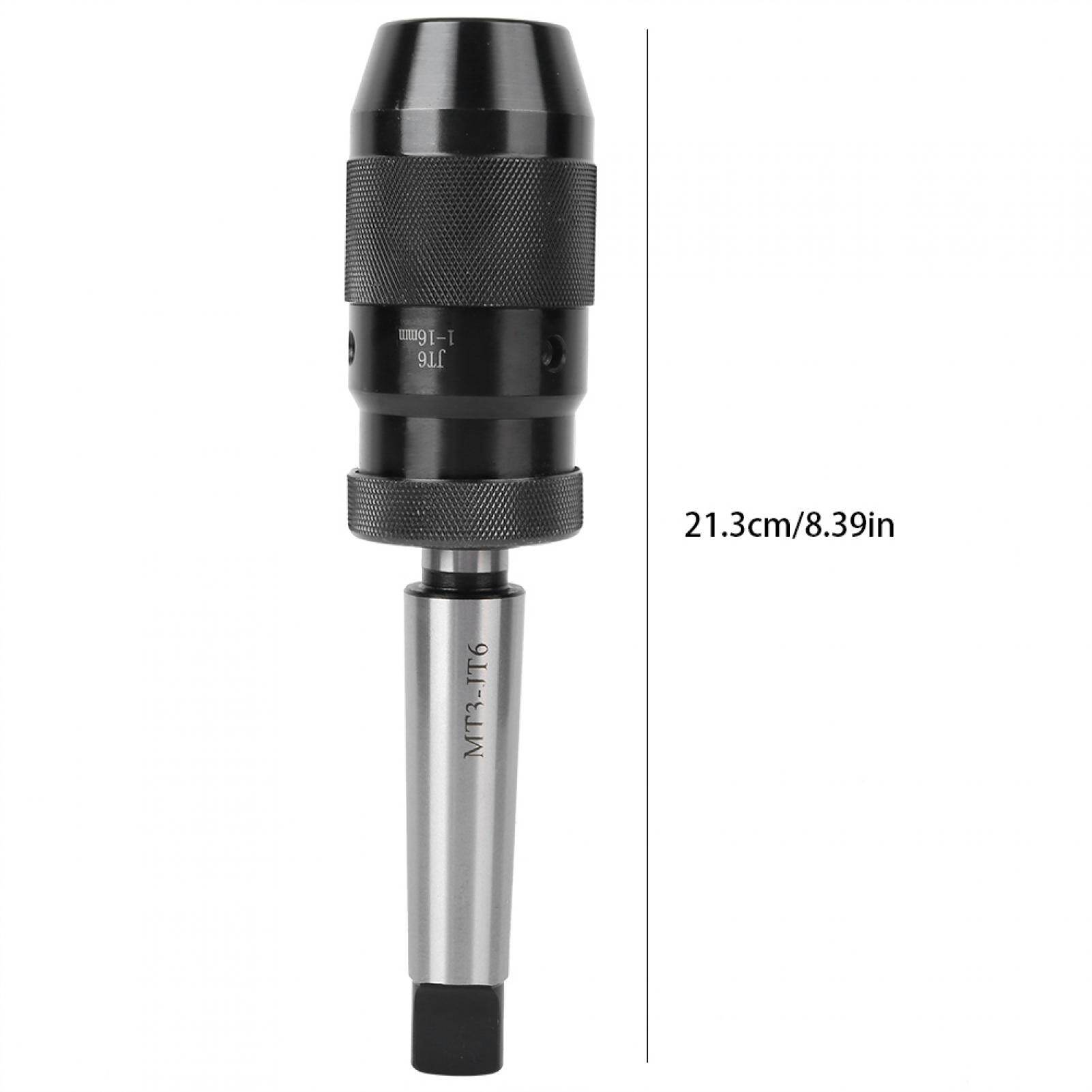 MT3 JT6 1-16MM Self Tighten Drill Chuck Automatic Locking Keyless Drill Chuck