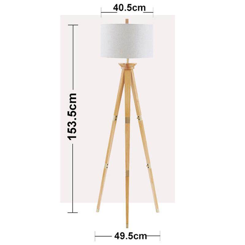 Nordic Floor Lamp Personality Creative Solid Wood Tripod High Table For Living Room Bedroom Restaurant Lazada Ph Nordic Floor Lamp Personality Creative