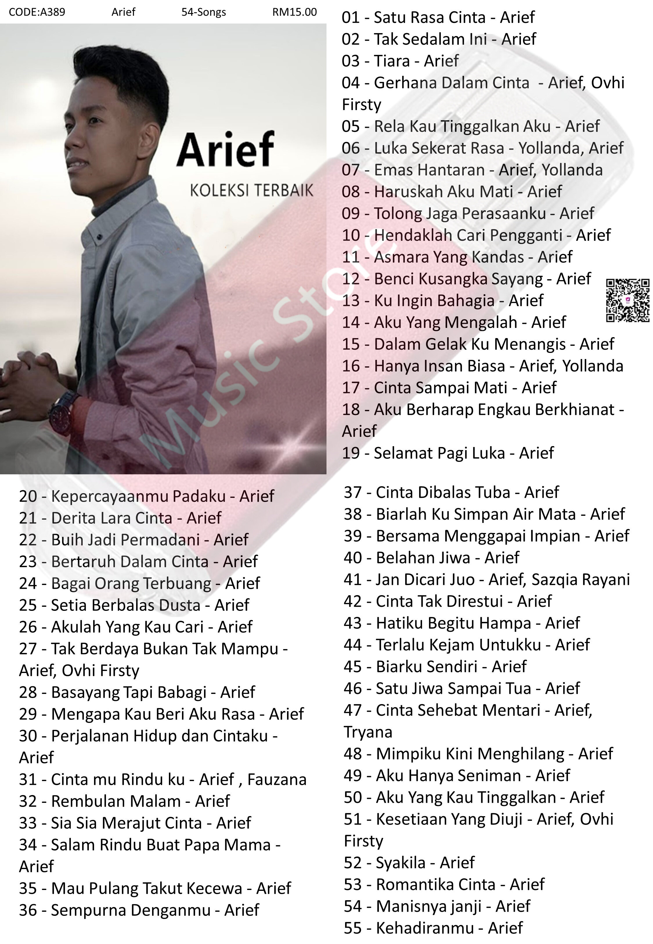 Usb Pendrive Arief Malay Song Lagu Melayu Music Mp3 Portable Music