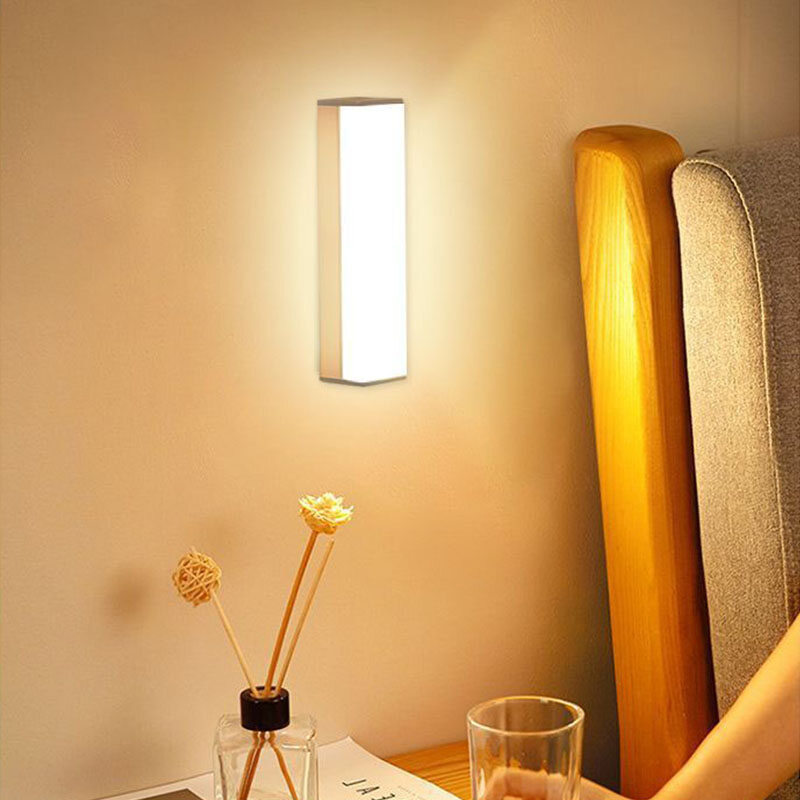 SaTine Đèn Ngủ Nhỏ Led Hoàn Toàn Tự Động Đèn Ngủ Đầu Giường Ký Túc Xá Đèn Phòng Tắm Hành Lang Không Cắm Điện