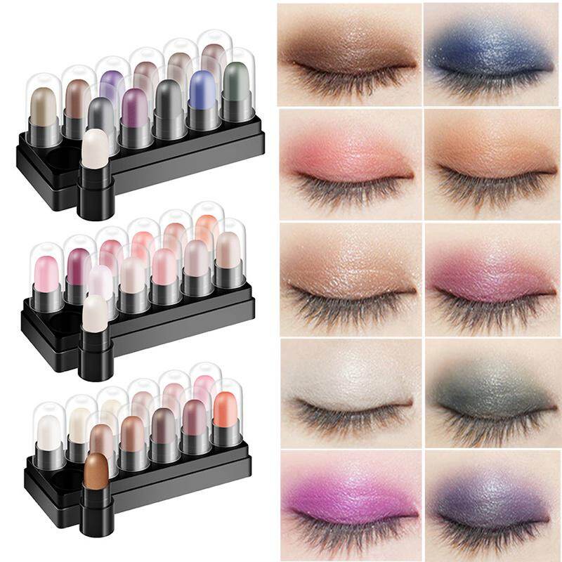 Hộp Phấn Mắt WOOLOVE Bộ Phấn Mắt Mờ Nhiều Màu Lấp Lánh, Bộ Trang Điểm Tự Nhiên Không Thấm Nước