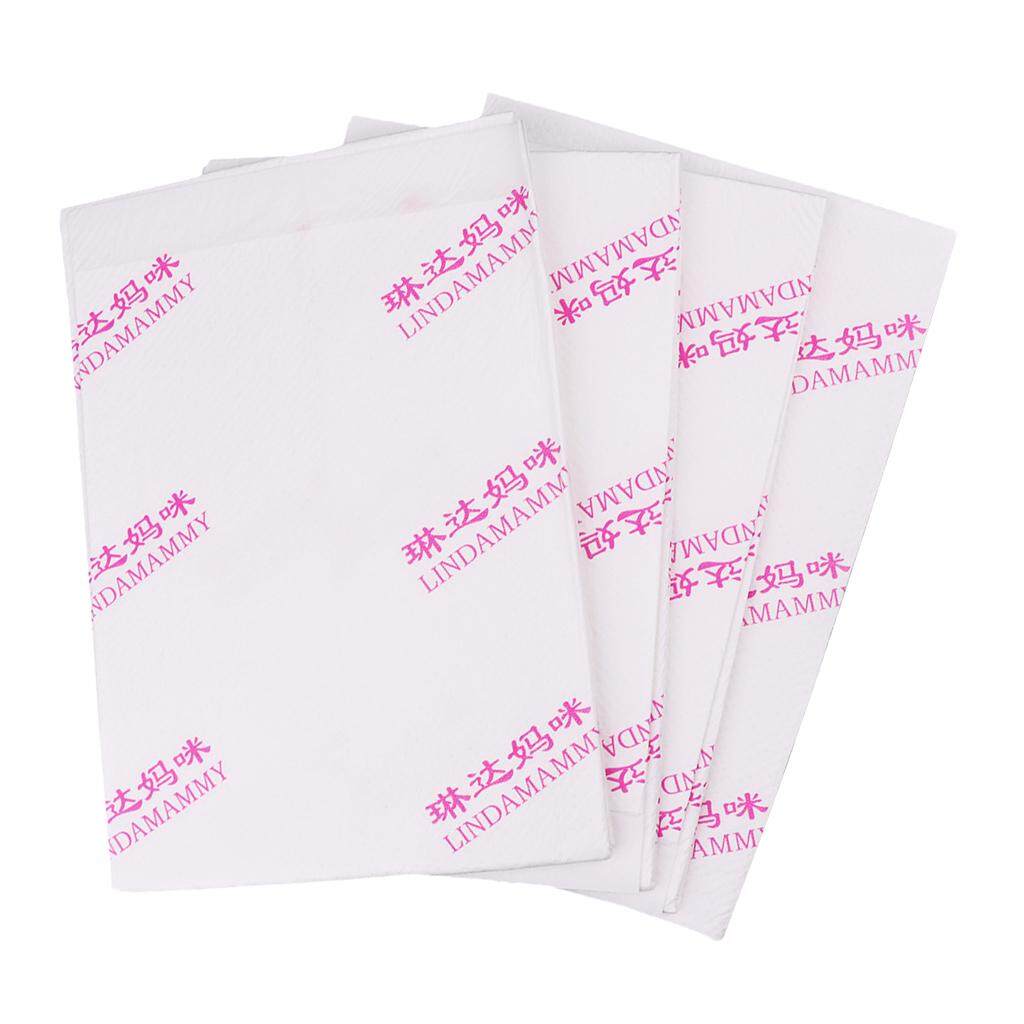 Fenteer 4 Paket Dewasa Sekali Pakai 60X90 Cm Underpads Biasa Serap Bantalan Tidur
