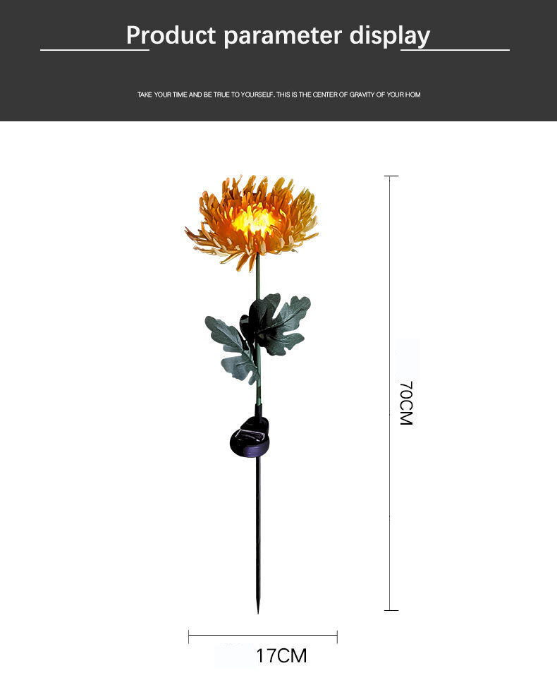 LED Lights Solar Lights Intelligent Light Control Sensor Lights Floor Lights Simulation Chrysanthemum Lights Outdoor Decorative Lights Street Lights Garden Lights Garden Lights Lawn Lights Waterproof