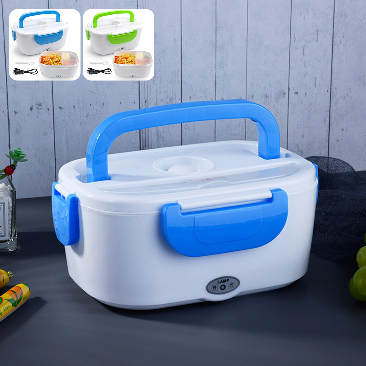 Electric Heated Lunch Box for Drivers 1.2L Electric Lunch Box 45W Food Warmer Food Heater for Car Lunch Heating Microwave