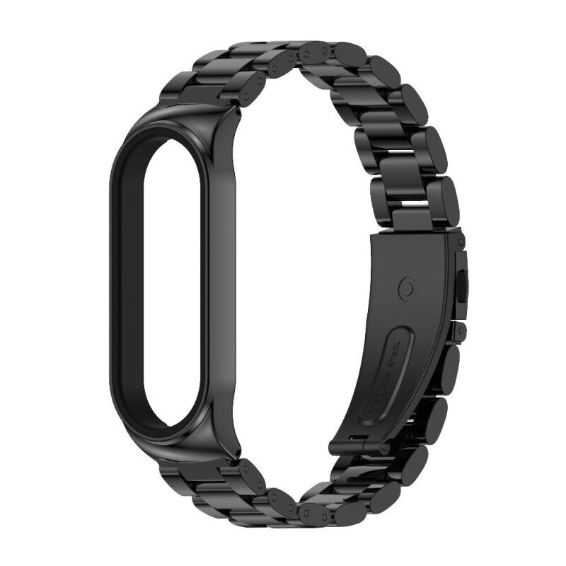 For Xiaomi Mi Band 8 7 6 5 Metal Strap Stainless Steel for Xiaomi Mi Band 3 4 Bracelet Metal Replacement Strap for Mi Band 8 Strap