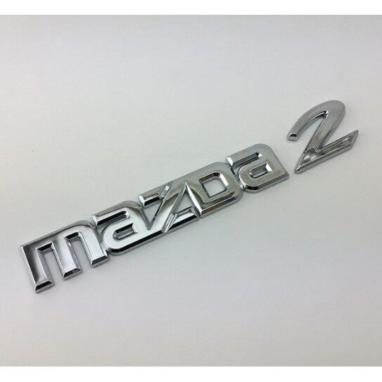 1 cái logo chữ mazda bằng crôm abs, miếng dán biểu tượng cốp sau ô tô đề can huy hiệu cho mazda