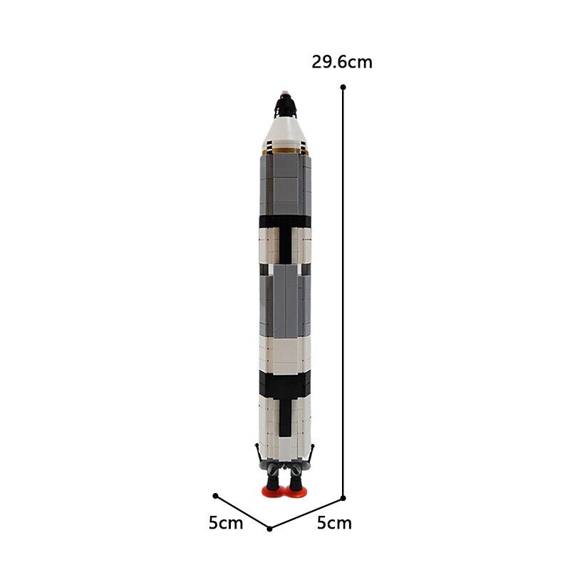 Gemini Titan Rocket Space Rocket Khối Xây Dựng Trạm Vũ Trụ Mô Hình Lắp Ráp MOC-34453 Tàu Vũ Trụ Công Nghệ Cao Quà Tặng Đồ Chơi Trẻ Em