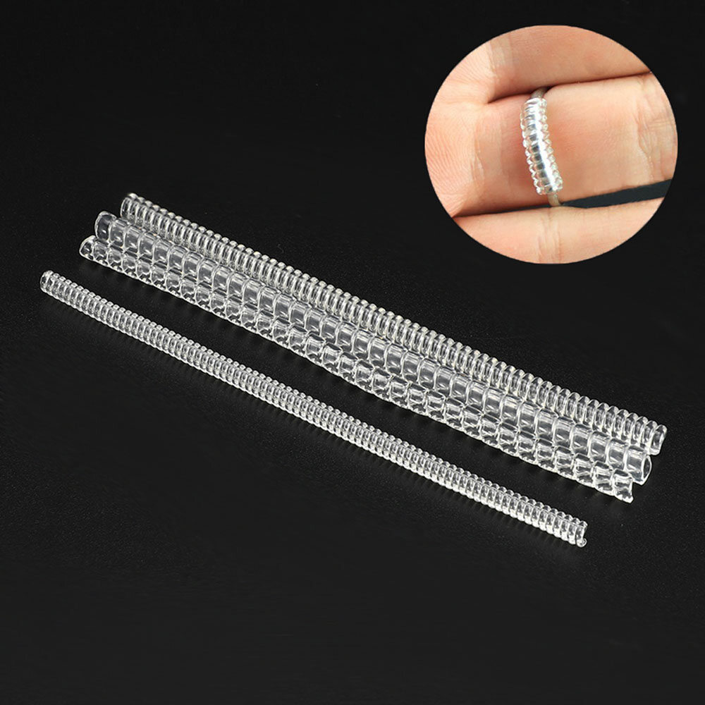 PKWPT Ring Size Clear Guard Resizing Fitter Reducer Insert Ring Adjuster Jewelry Tools Ring Sizer Tighteners