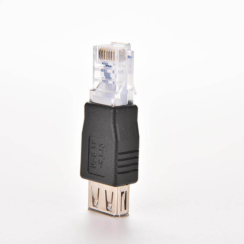 Đầu Cắm Bộ Chuyển Đổi RJ45 Đực Sang USB AF A Cái Đầu Cắm Bộ Định Tuyến Ethernet Mạng LAN