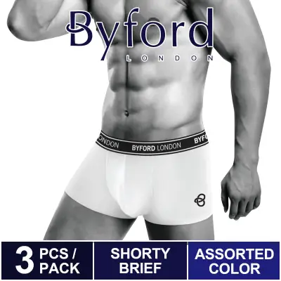 Byford Underwear Shorty Brief (3 Pieces) Assorted Colours - BUD5132S