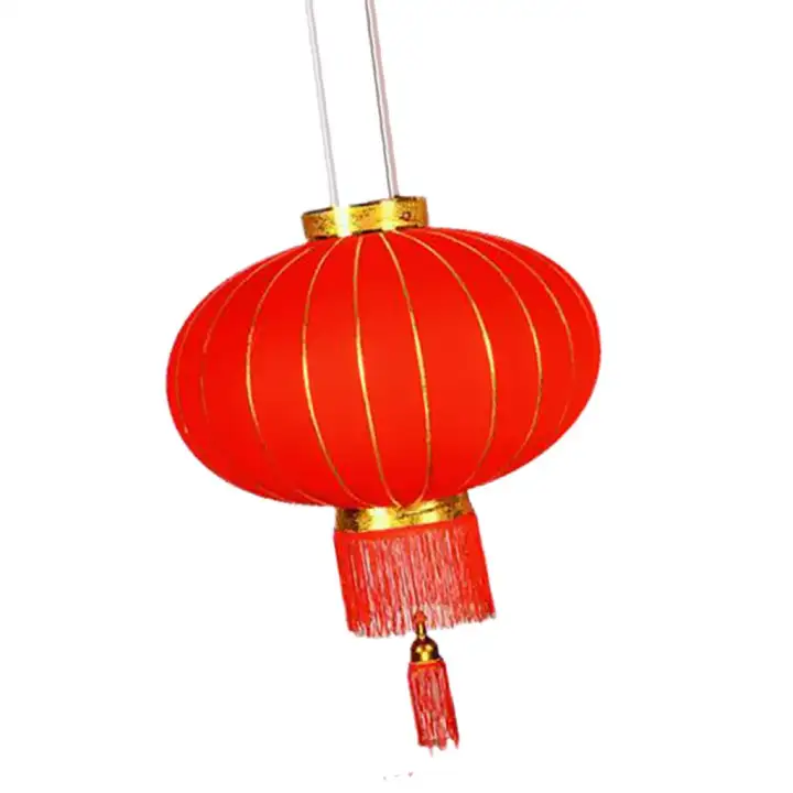 Bolehdeals Chinese Hanging Red Lantern Flocking Lantern Spring