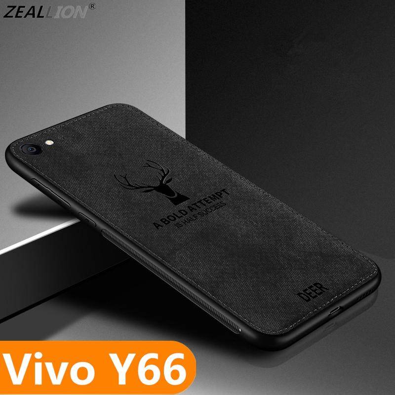 Zeallion For Vivo Y66y65 Vintage Deer Soft Canvas Weaving Elk Pattern Back Case