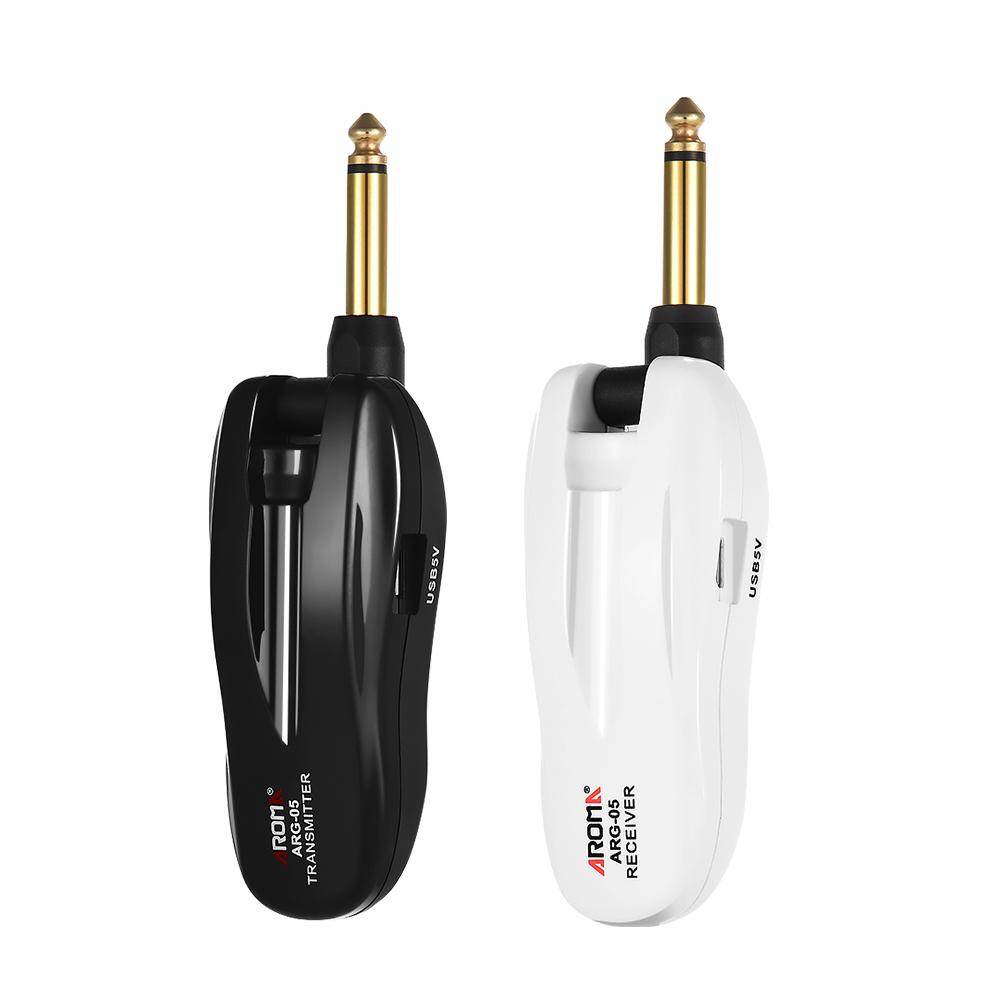 [okoogee]【Most Popular】Aroma ARG-05 Wireless Guitar Audio Transmission System Transmitter Receiver Built-in Rechargeable Battery 115 Feet Transmission Distance for Electric Guitar Bass