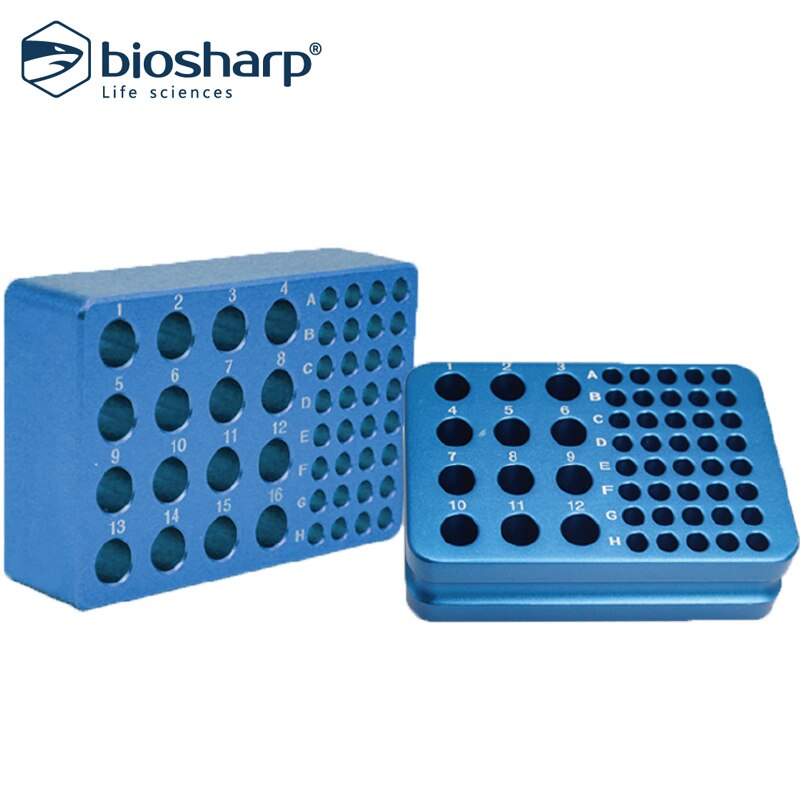Pcr Ice Rack Biosharp Low Temperature Metal Ice Box Laboratory PCR Centrifuge Tube ...