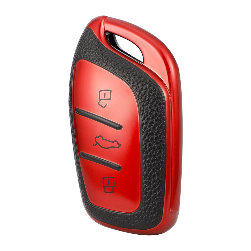 Key case for mg key case mg4/mg vs/mg hs/mg zs/mg 5/mg extender dc/mg zs ev/mg4 ev/mg ep/mg extender gc fashion key case leather texture key case mg keychain mg key chain