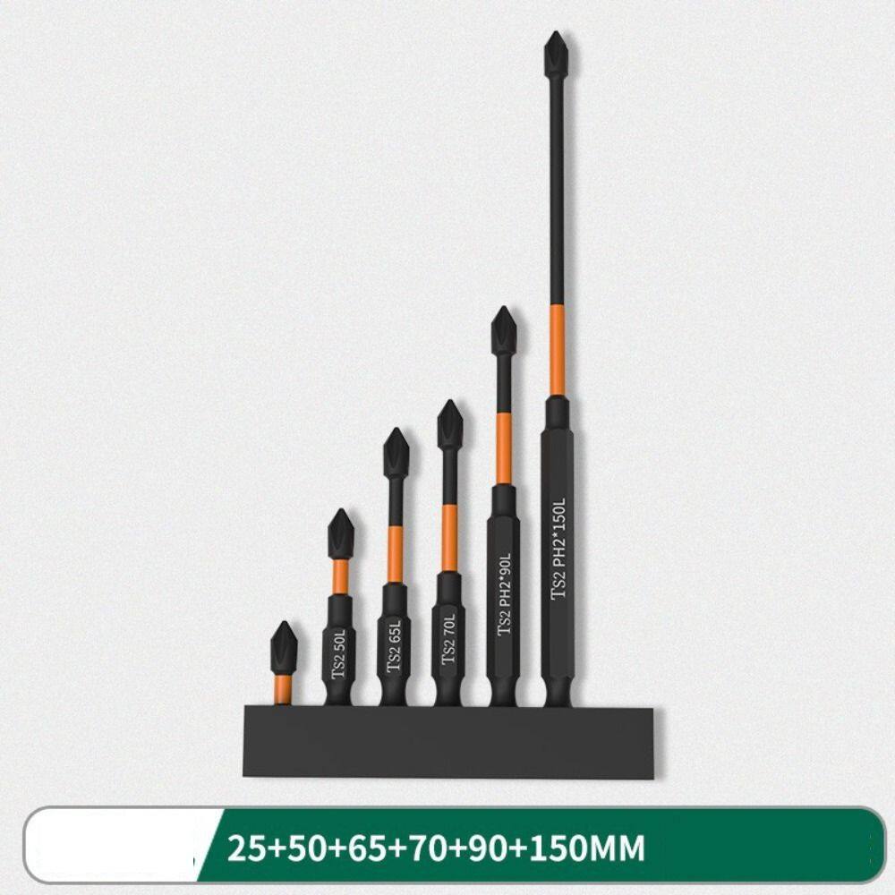 NANMEN Extra Long DIY PH2 Screwdriver Cross Screwdriver Tool Drill Driver Bits Set Impact Drills Electric Hand Drill Impact Rated Screwdriver