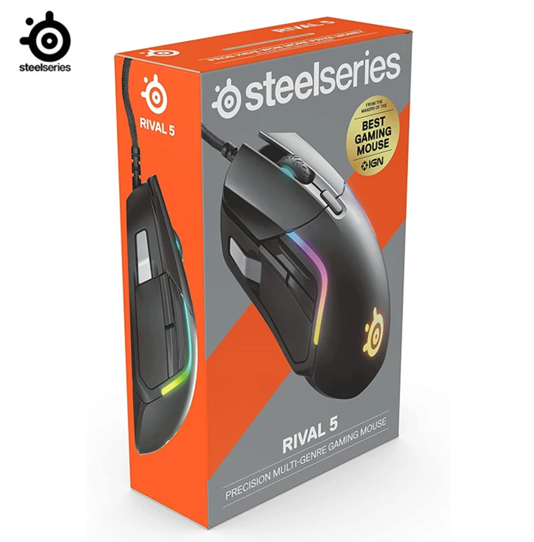  steelseries Rival 5 Wired RGB Gaming Mouse Lazada