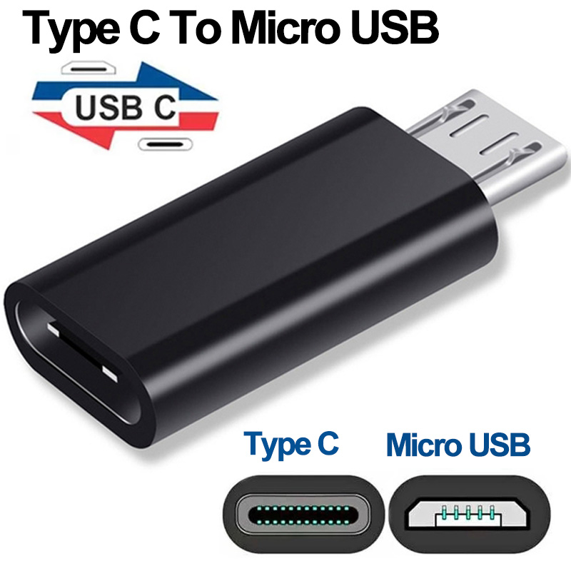Type-C To Micro USB/lightning Cellphone Charging Adapter