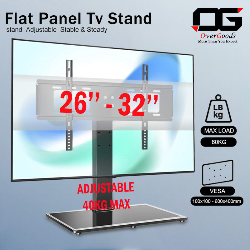 Universal TV Table Stand LED LCD Flat Screen Bracket TV Stand 8MM