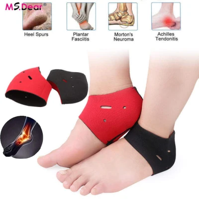 2Pcs Back Heel Sleeve Socks Plantar Fasciitis Therapy Wrap Foot Heel Protect Pain Relief Ankle Brace Arch Support Orthotic Insole