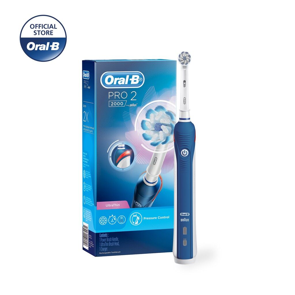 oral b pro 2000 dark blue power toothbrush