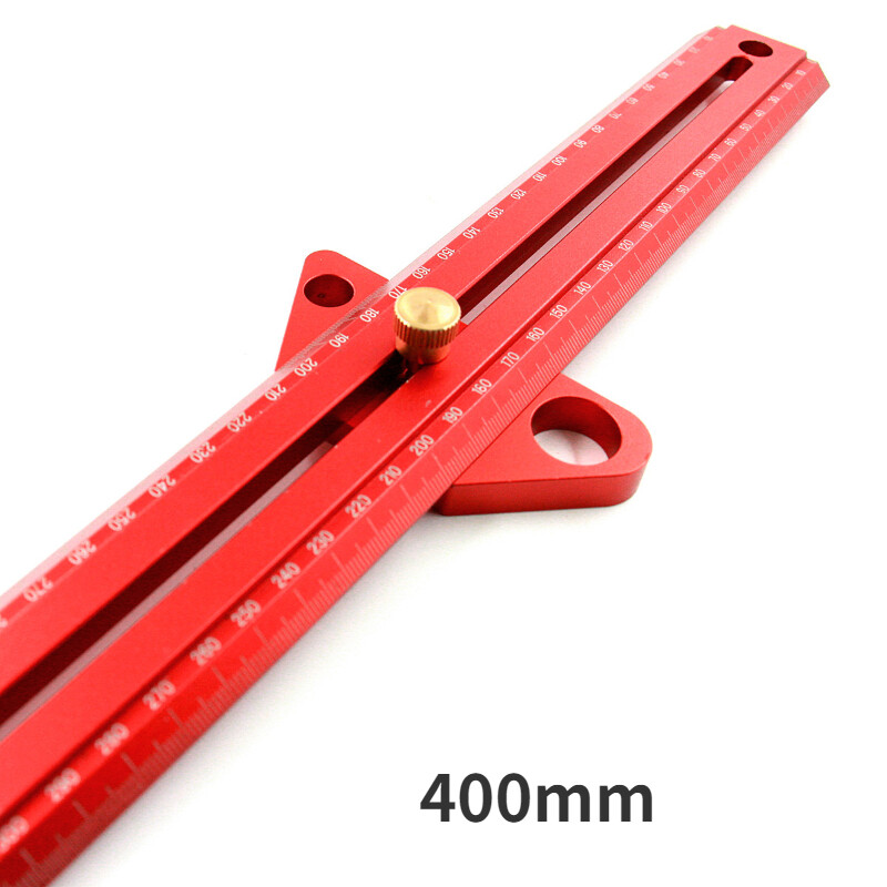 Multifunctional Aluminum Alloy Ruler Woodworking Angle Scriber Line Drawing Marking Gauge Wood Workshop Measuring Tools
