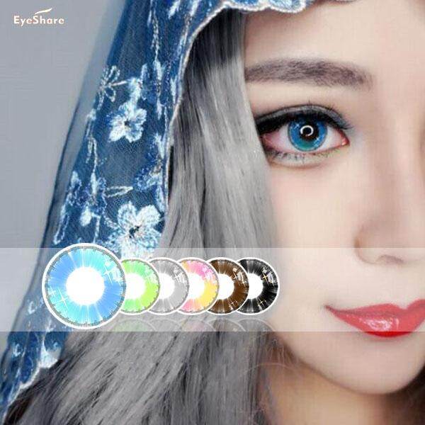 [HCM]1 Cặp Kính Áp Tròng Lens Màu Sắc Như Hình Sử Dụng 1 Năm Phụ Kiện Đi Dạo Phố Tiệc Trang Điểm