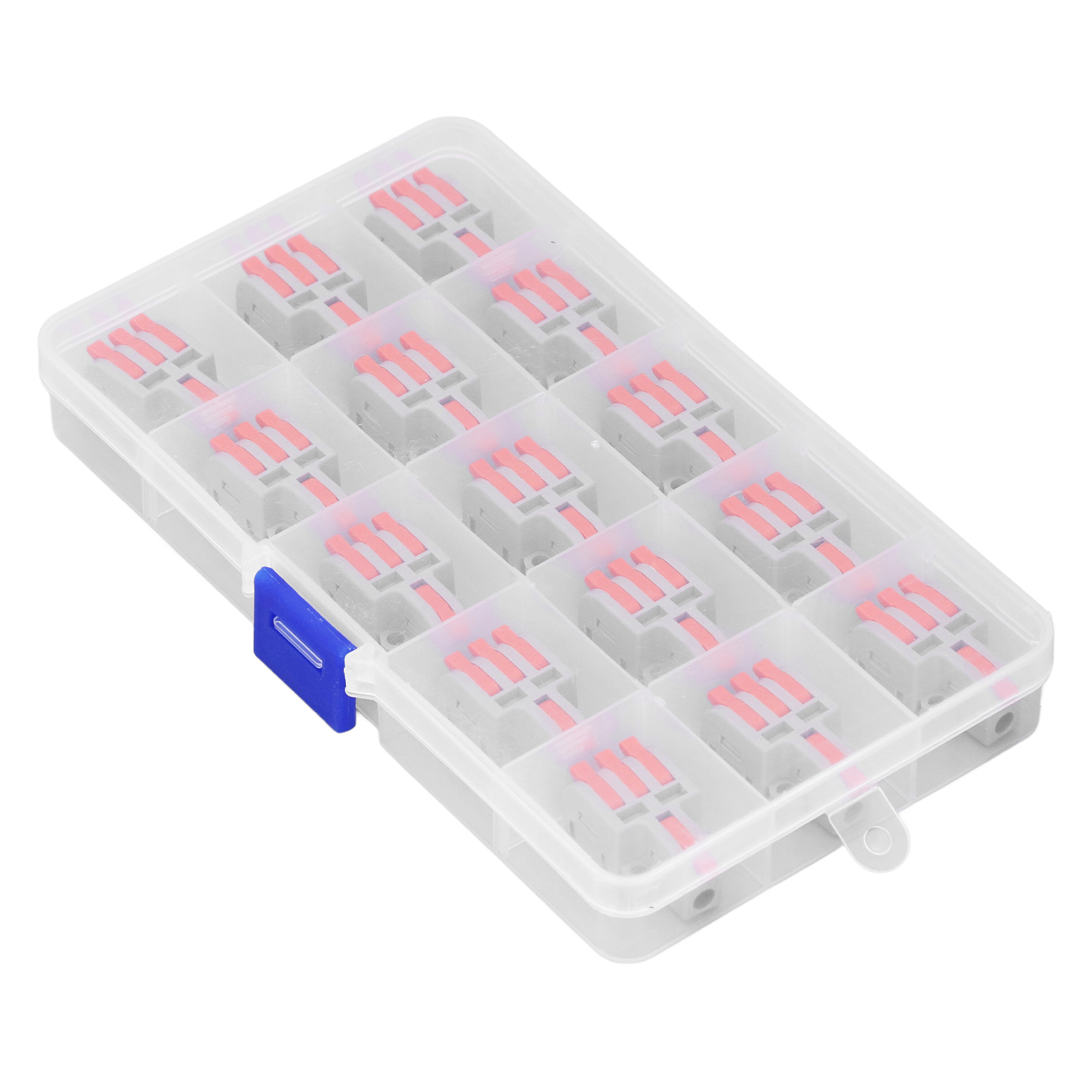 15PCS Wire Conductor Connector Nylon Copper Quick Splicing Terminal Splitter Block DF‑13