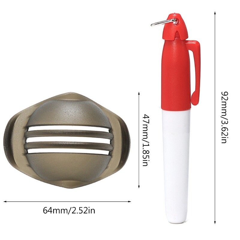 【New Arrival】 2Pcs/set Golf Ball Line Marker Drawing Marking Alignment Tool Marking Template Mark Sign Tool with Golf Ball Marker Pens